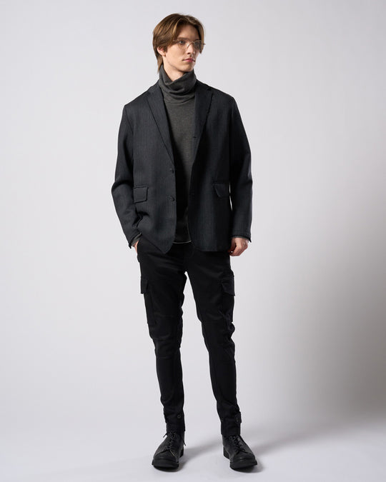 venetian stripe single jacket