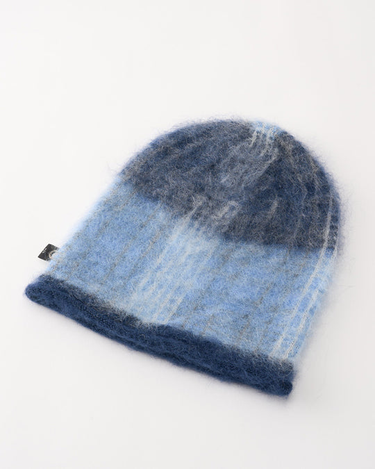 mohair shaggy knit beanie