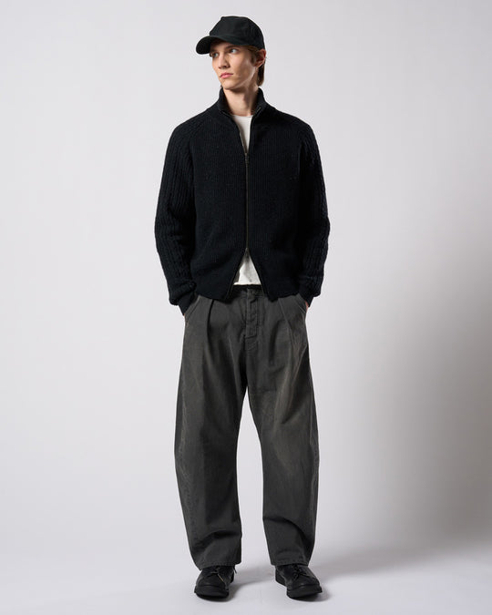 lomond×powder zip-up knit