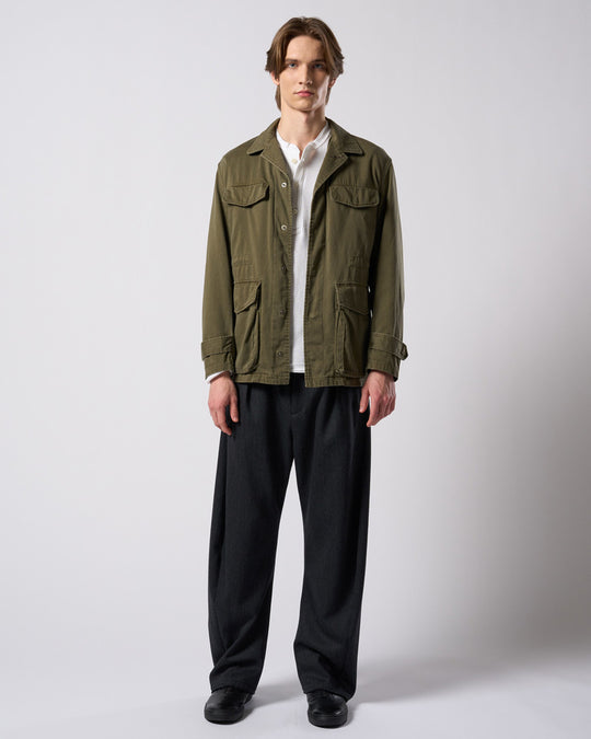 venetian stripe wide banana slacks
