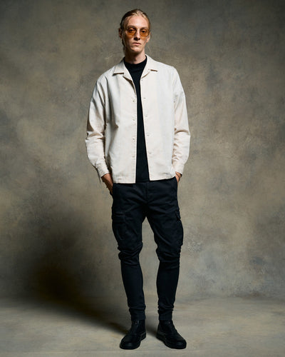 luxury cotton mock neck S/S