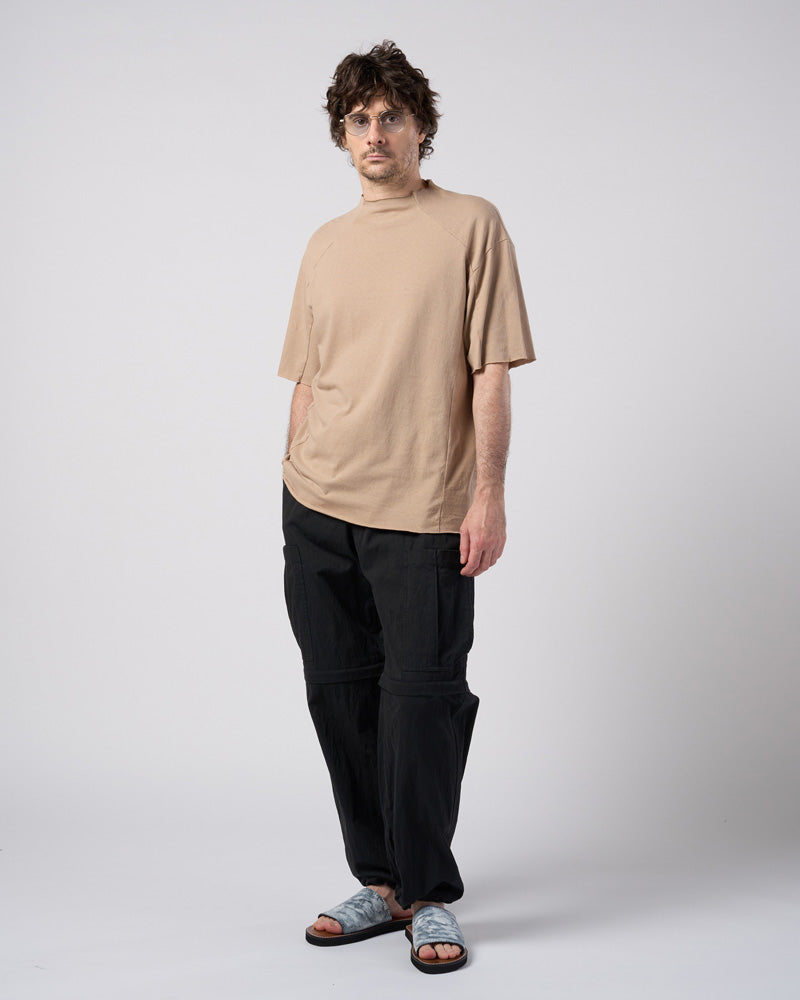 cut-off semi mock neck S/S
