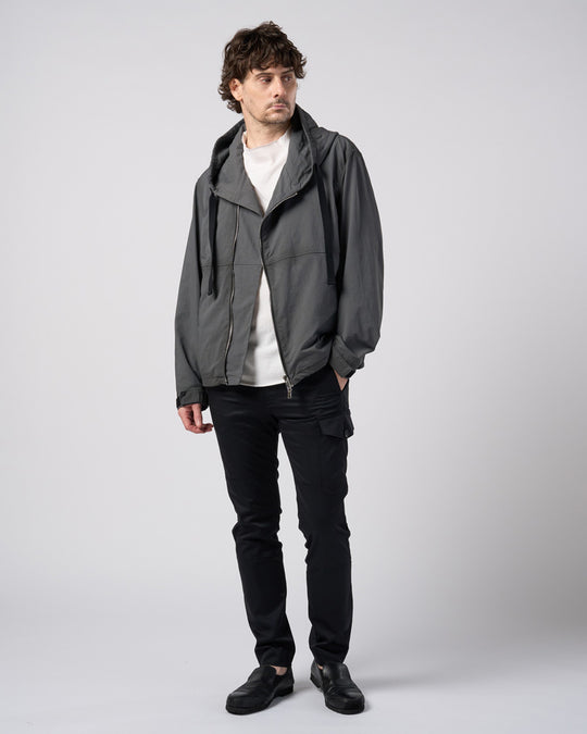 textured nylon short witch blouson