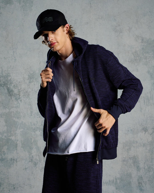 【muta × wjk】knit jacquard relax parker