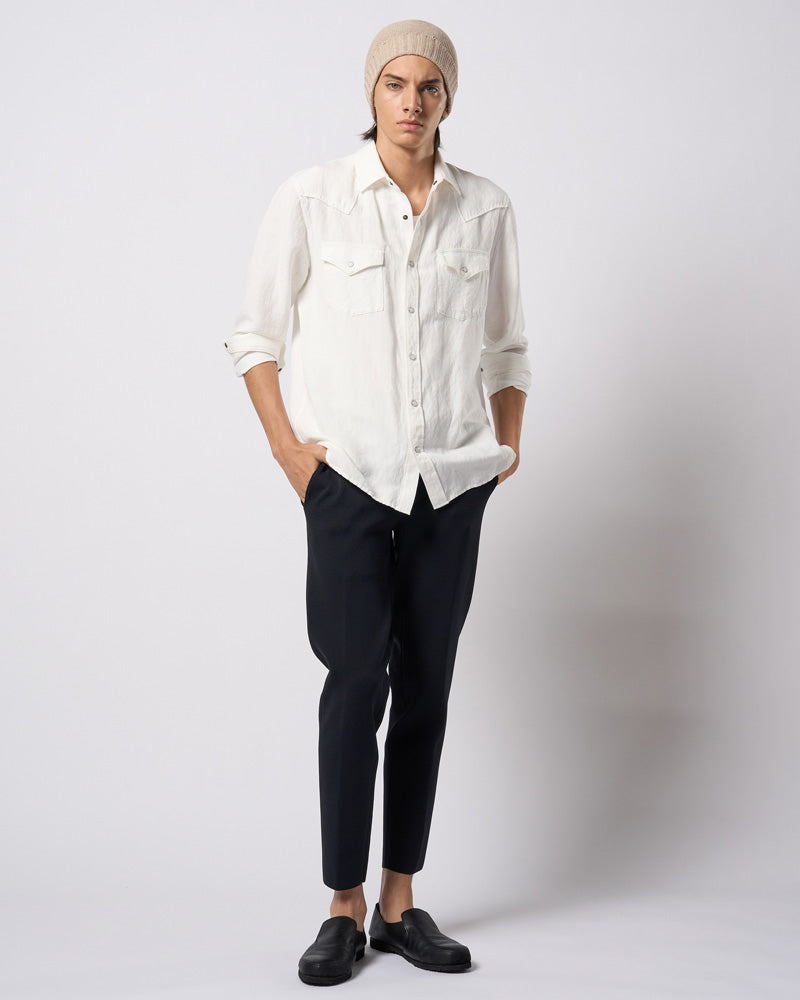 function knit easy slacks (jacquard check)