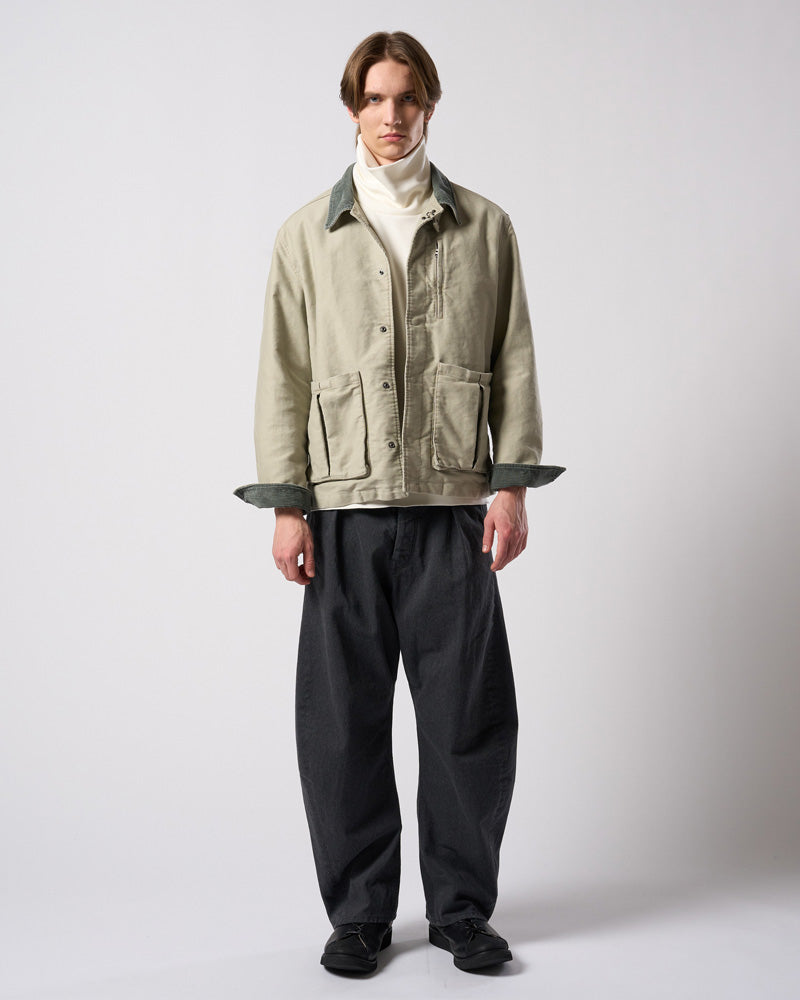 heavy moleskin short coverall jacket