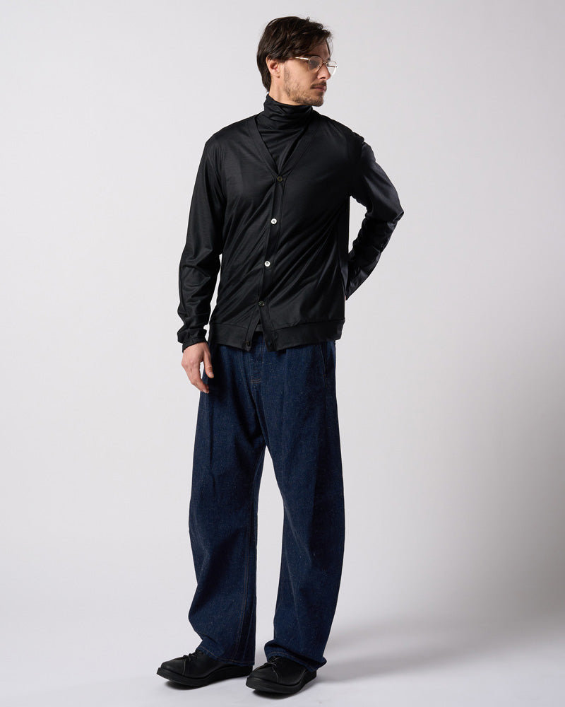 ex.comfy wool middle cardigan