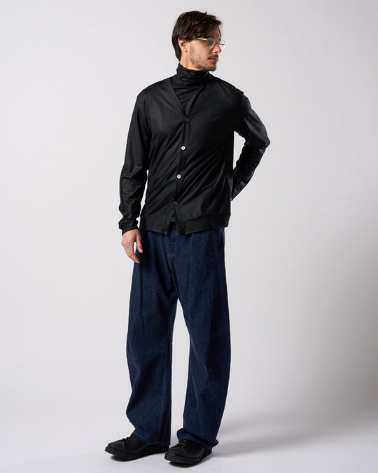 ex.comfy wool middle cardigan