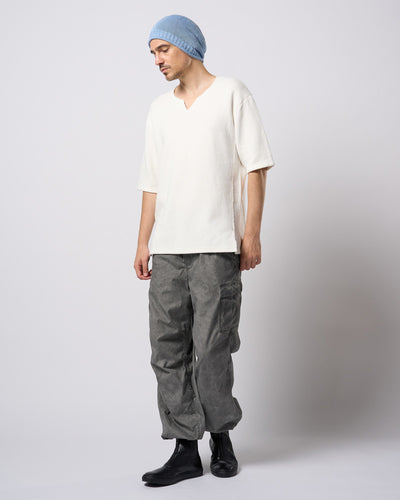 quarter-knit key neck H/S