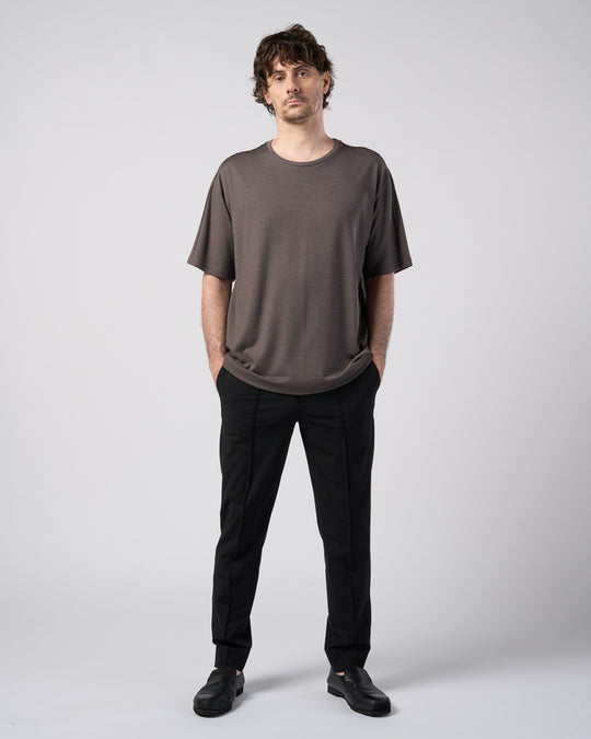 comfort pin-tuck slim slacks