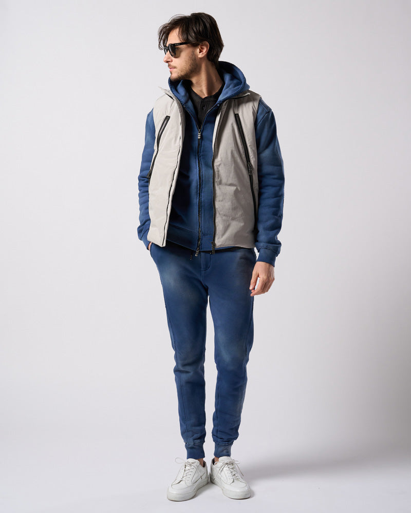 solid zip vest