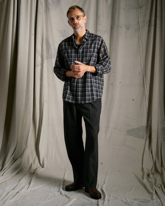 airy wool voile shirt