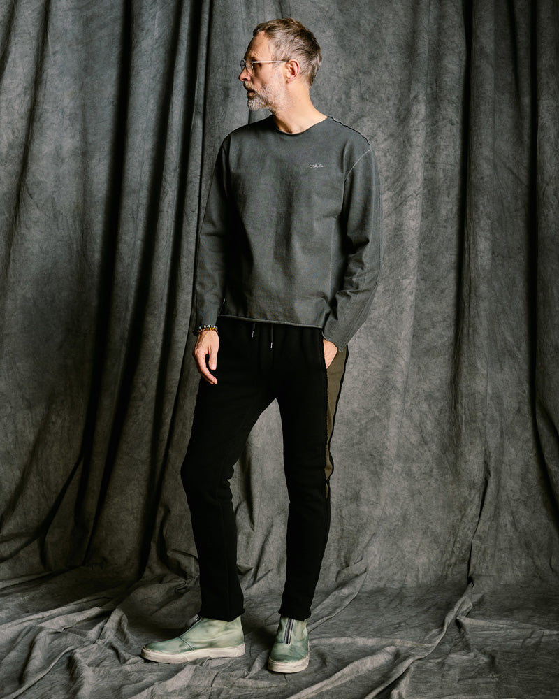 tight jersey cut-off L/S