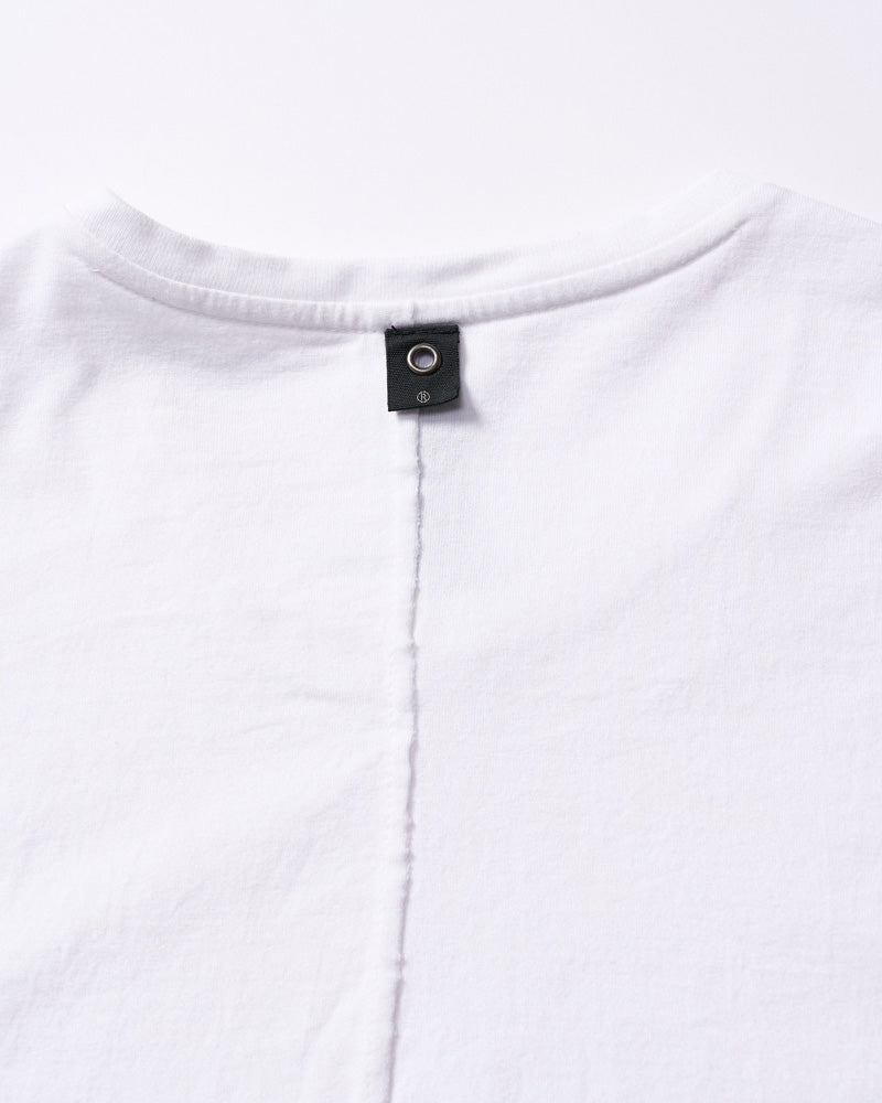 cut-off crew-neck L/S