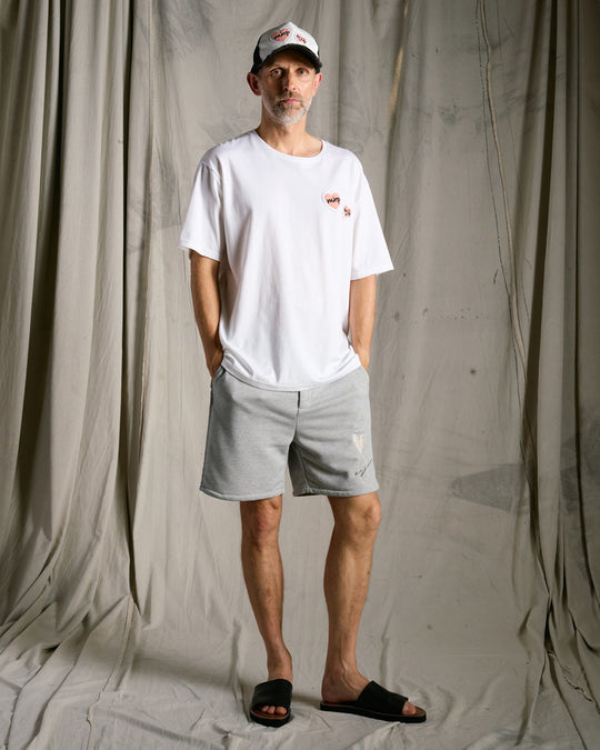 【Maison Honoré Paris × wjk】2-heart patch cut-off mesh cap
