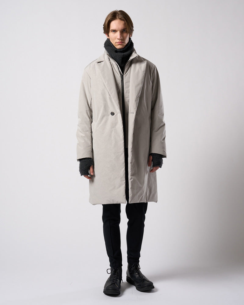 double breasted solid coat