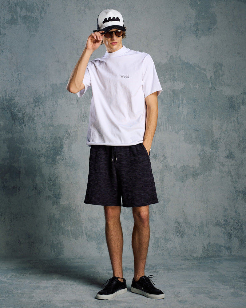 【muta × wjk】knit jacquard relax shorts