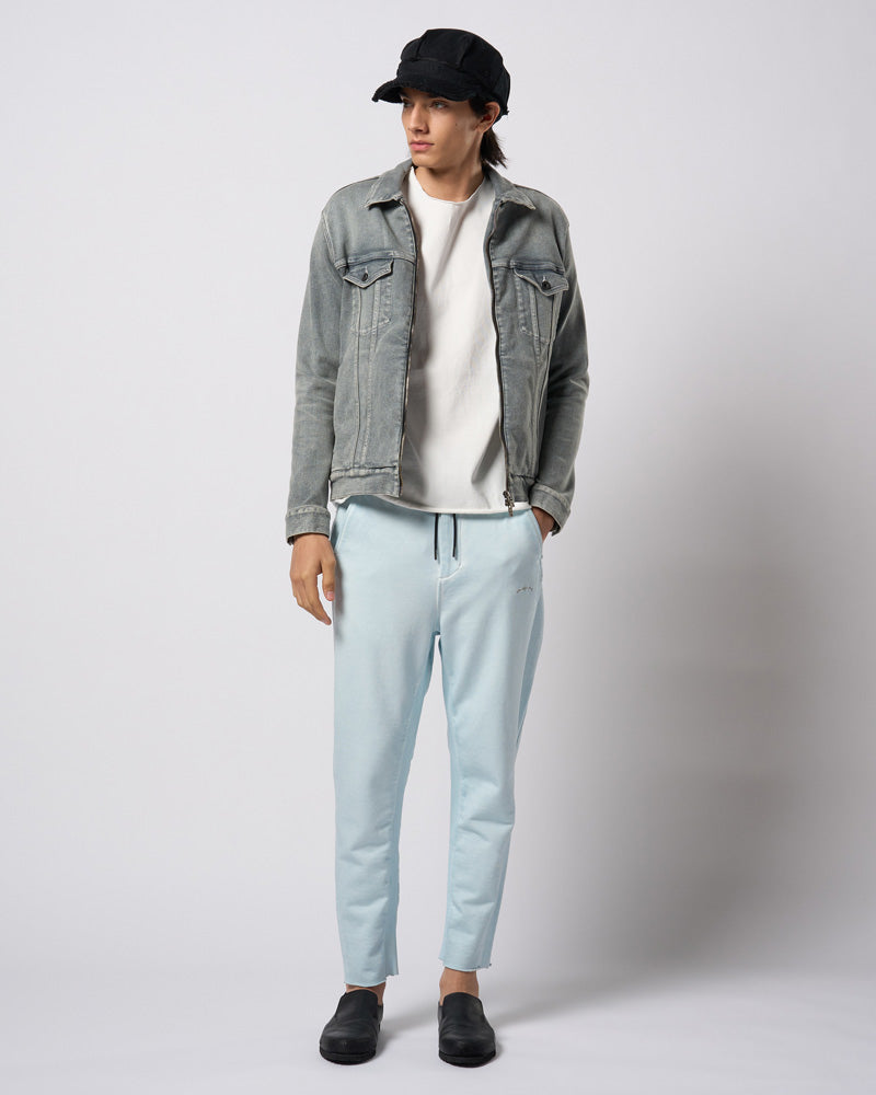 denim zip blouson