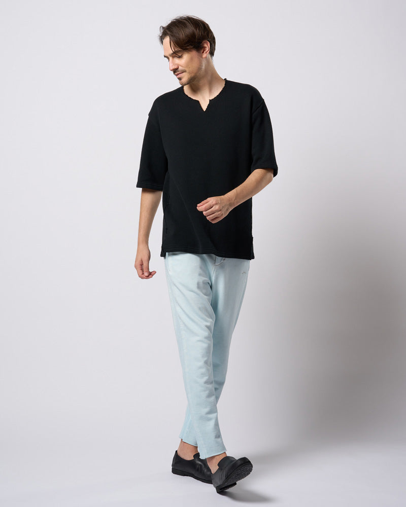 quarter-knit key neck H/S