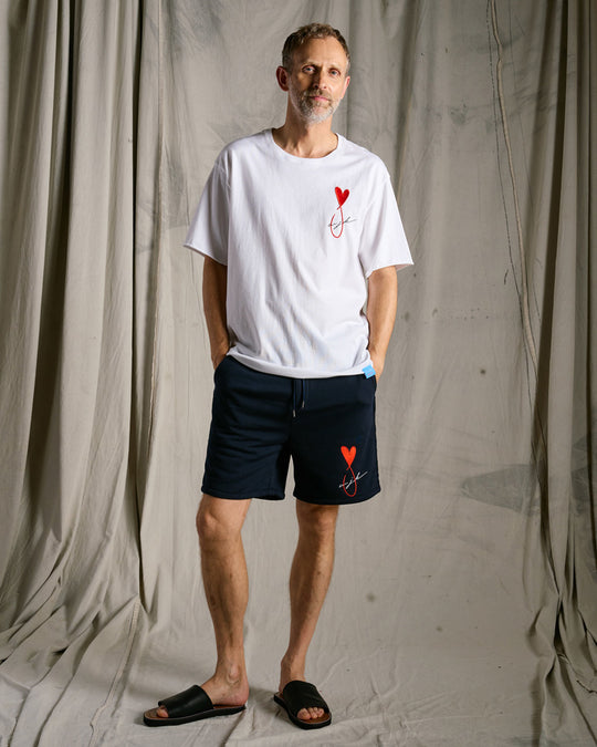 【Maison Honoré Paris × wjk】heart fish dry french terry shorts
