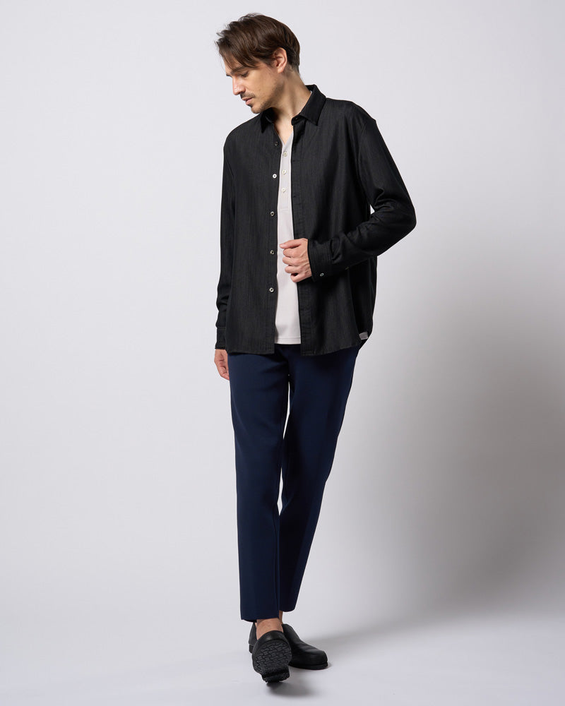 fly front shirt