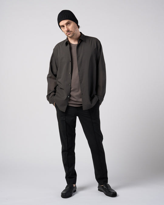 comfort pin-tuck slim slacks