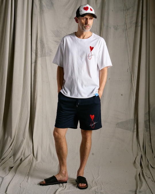 【Maison Honoré Paris × wjk】heart fish dry french terry shorts