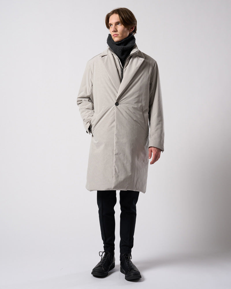 double breasted solid coat