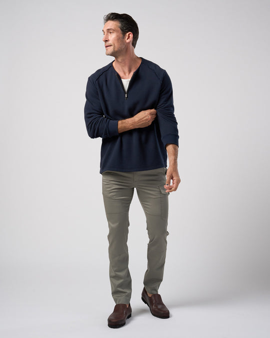 soft luxe urake half-zip sweatshirt
