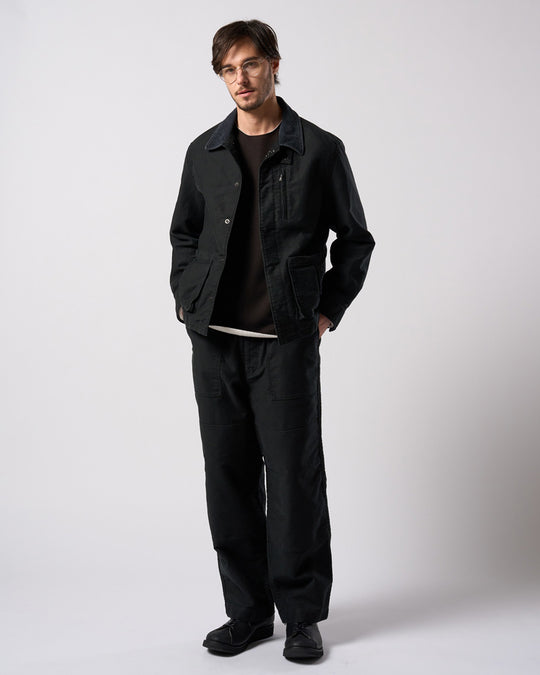 heavy moleskin short coverall jacket