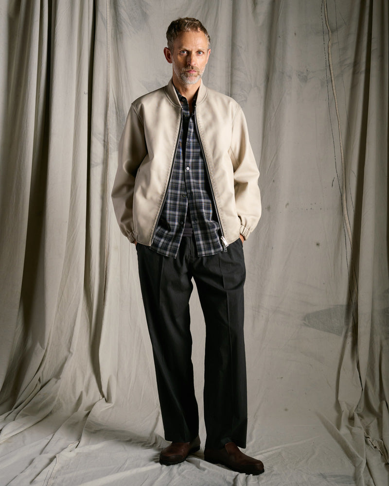 airy wool voile shirt