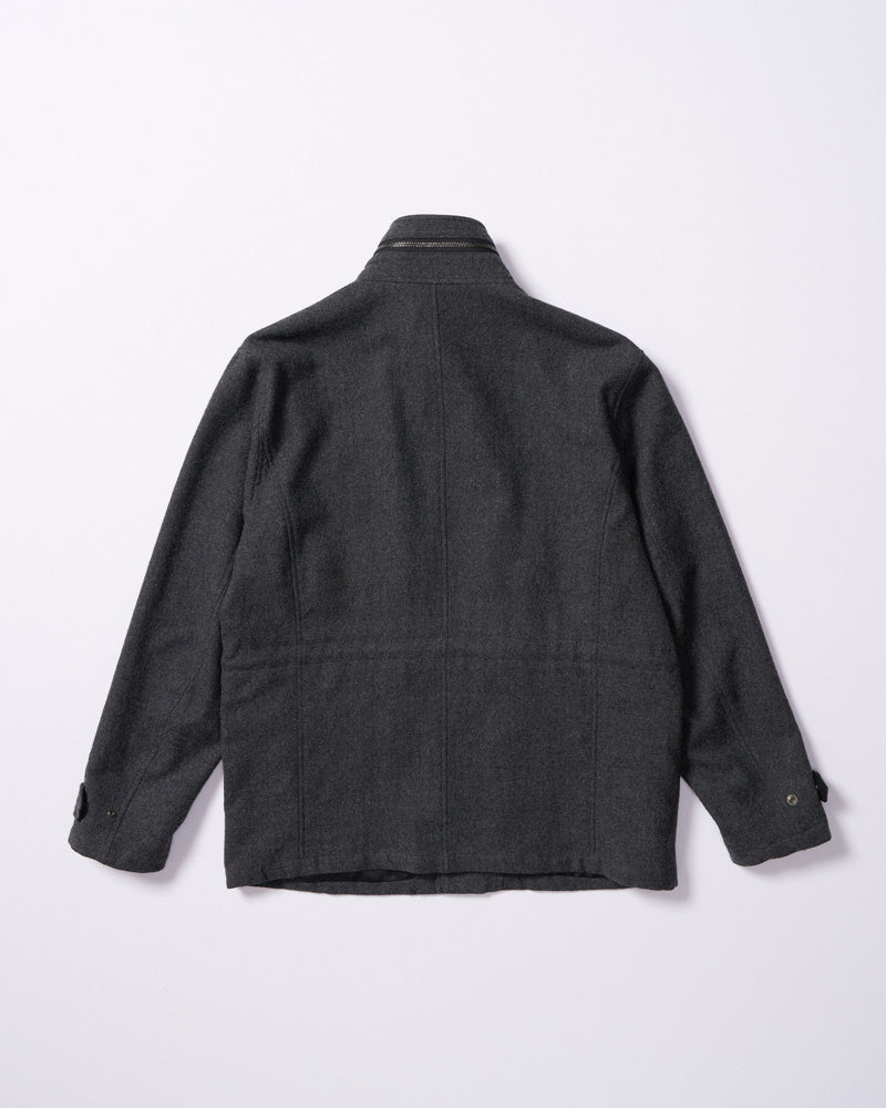 milled wool field jacket