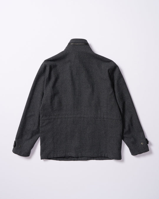 milled wool field jacket