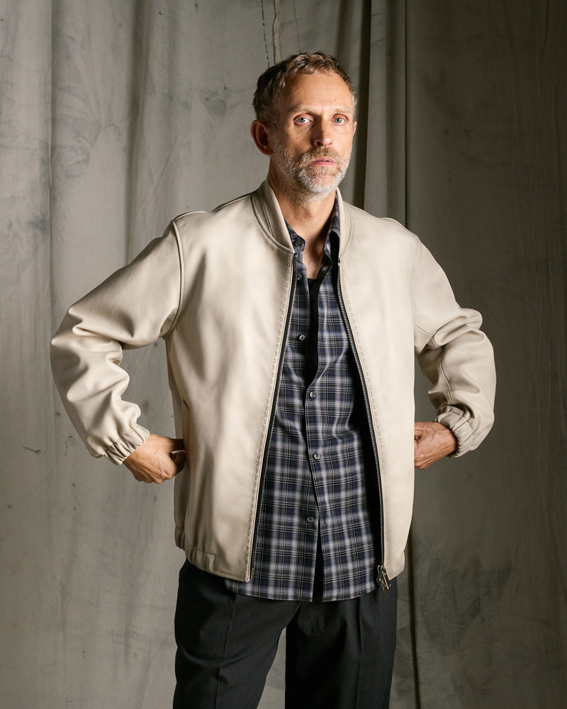 lamb leather bomber jacket