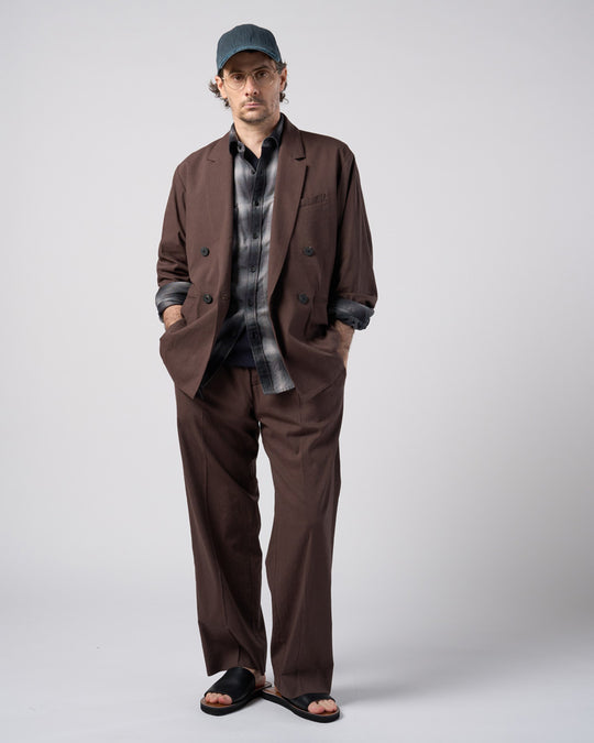 loose check western shirt