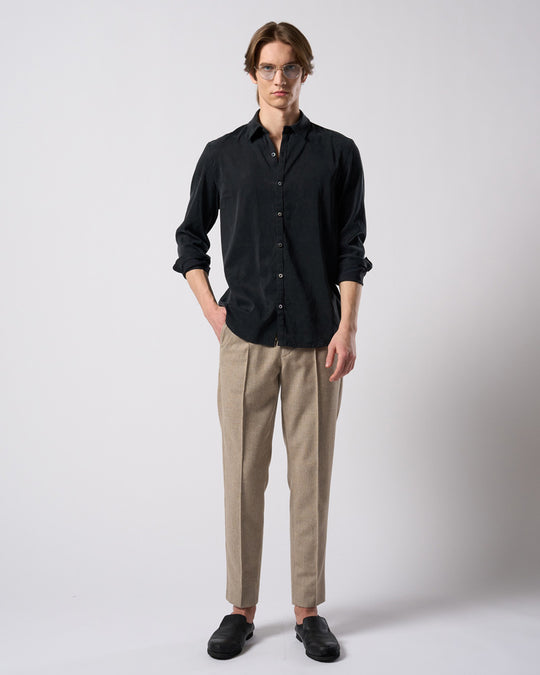 comfort pin-tuck slim slacks