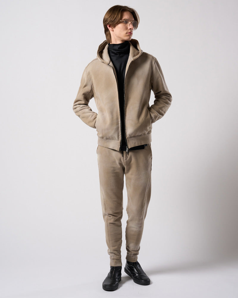 fade zip-up hoodie