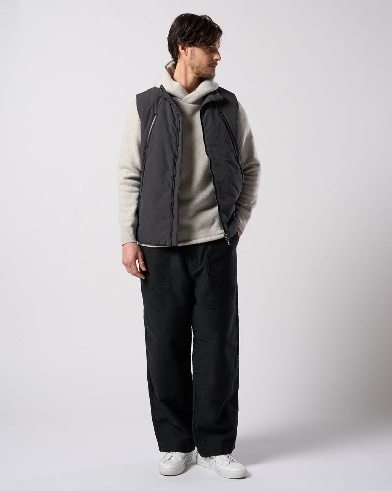 solid zip vest
