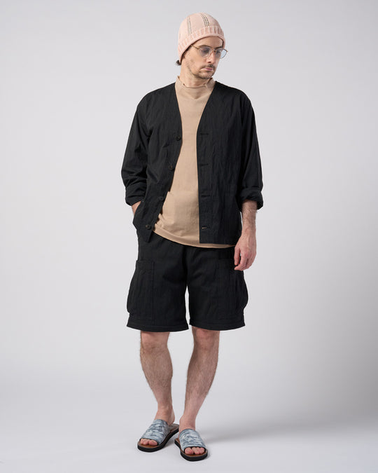 cut-off semi mock neck S/S