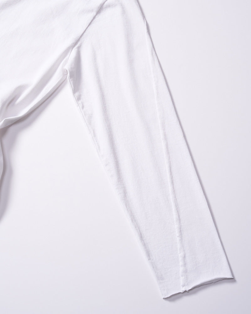 cut-off crew-neck L/S