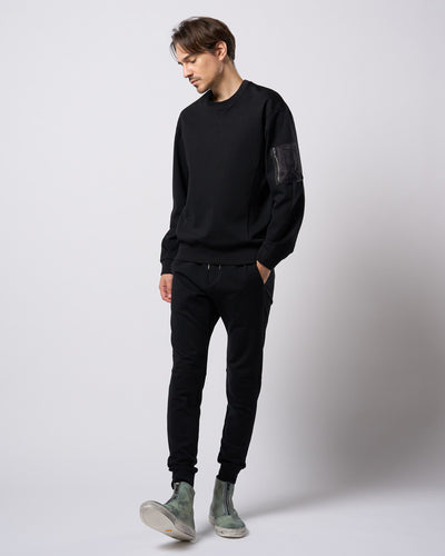 utility pocket sweatshirt