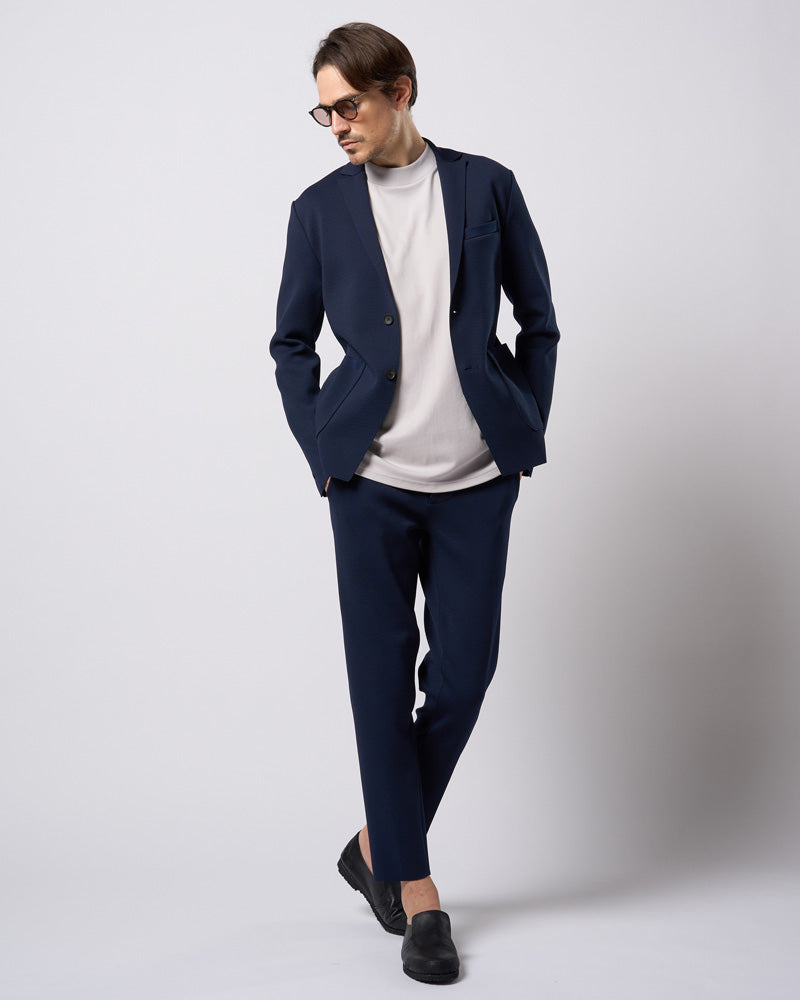 function knit easy slacks (jacquard check)