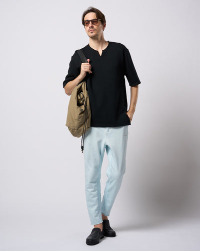 quarter-knit key neck H/S