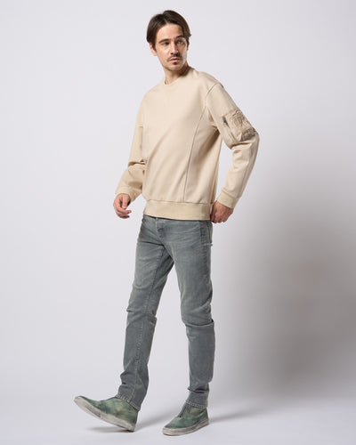 utility pocket sweatshirt