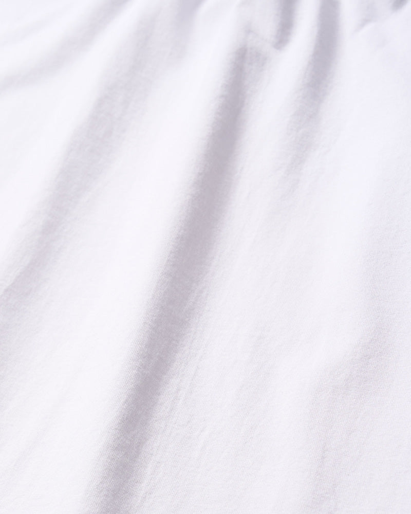 slim cut-off crew-neck L/S