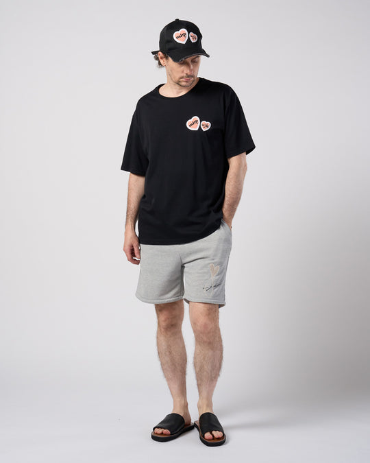 【Maison Honoré Paris × wjk】2-heart patch cut-off mesh cap