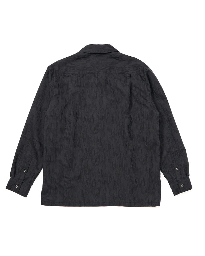 jacquard open collar shirt