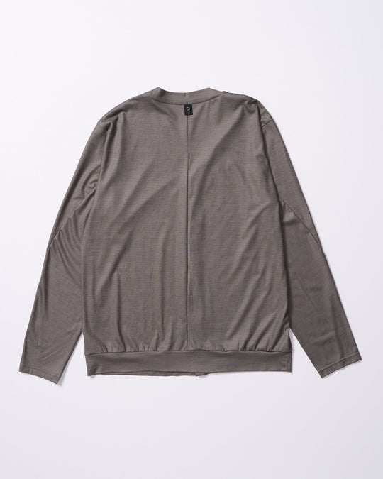 ex.comfy wool middle cardigan