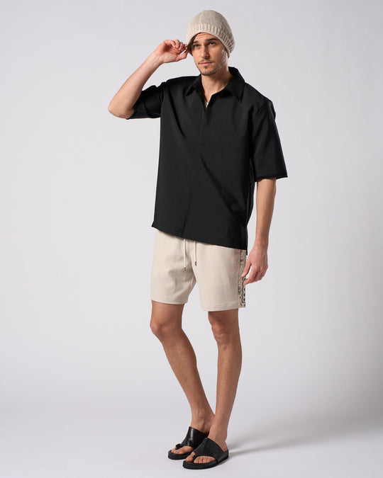 bandana print panel shorts