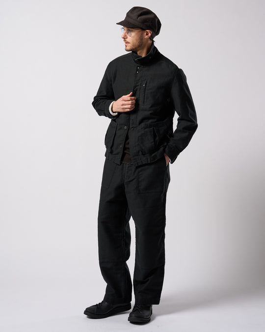heavy moleskin short coverall jacket